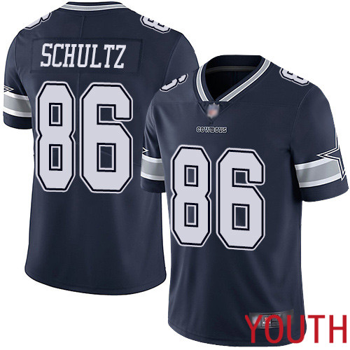 Youth Dallas Cowboys Limited Navy Blue Dalton Schultz Home #86 Vapor Untouchable NFL Jersey->youth nfl jersey->Youth Jersey
